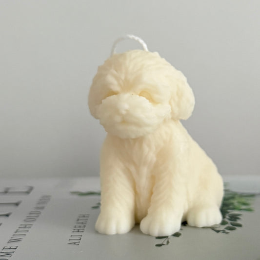 Cavapoo Puppy Candle