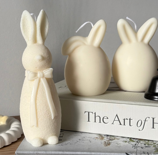 Easter Bunny with Bow Candle