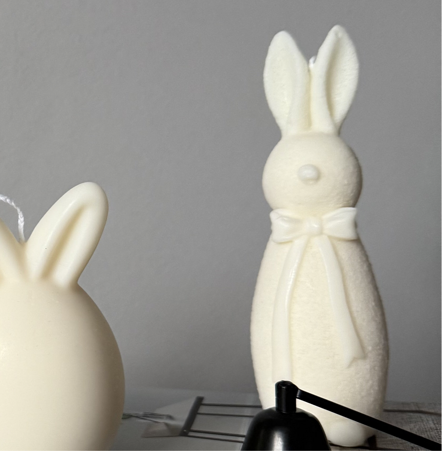 Easter Bunny with Bow Candle