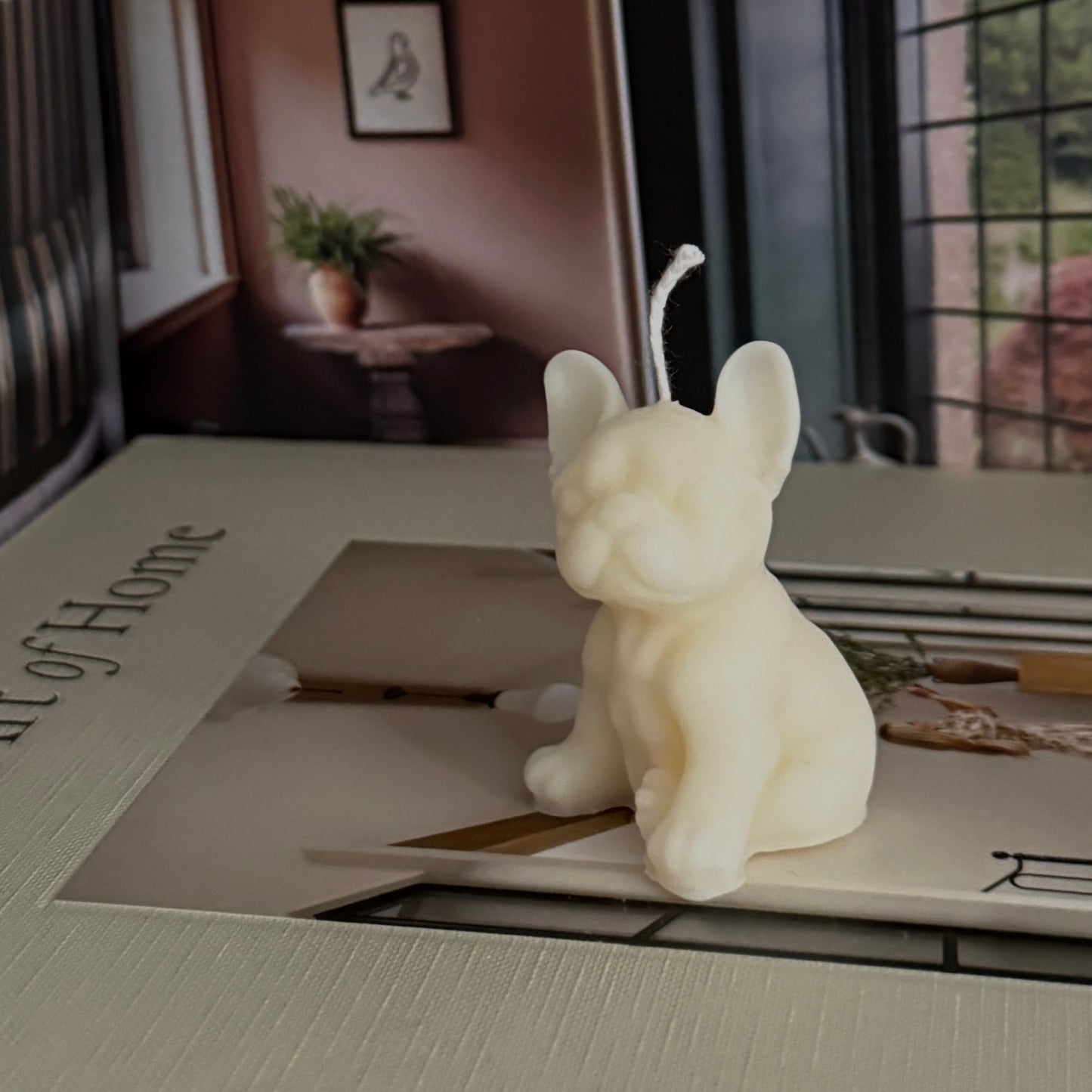 Mini Frenchie Dog Candle