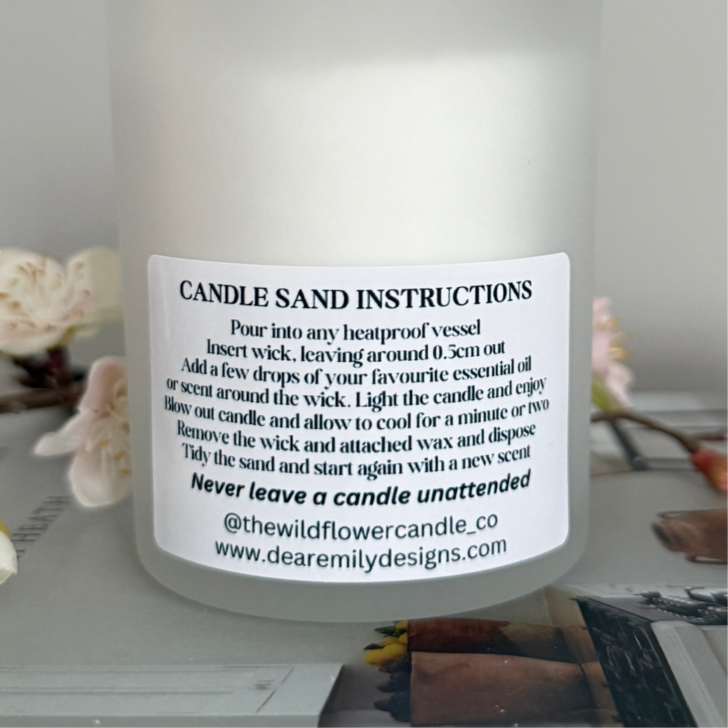 Mom Candle Sand Jar – Soy Candle Sand Gift