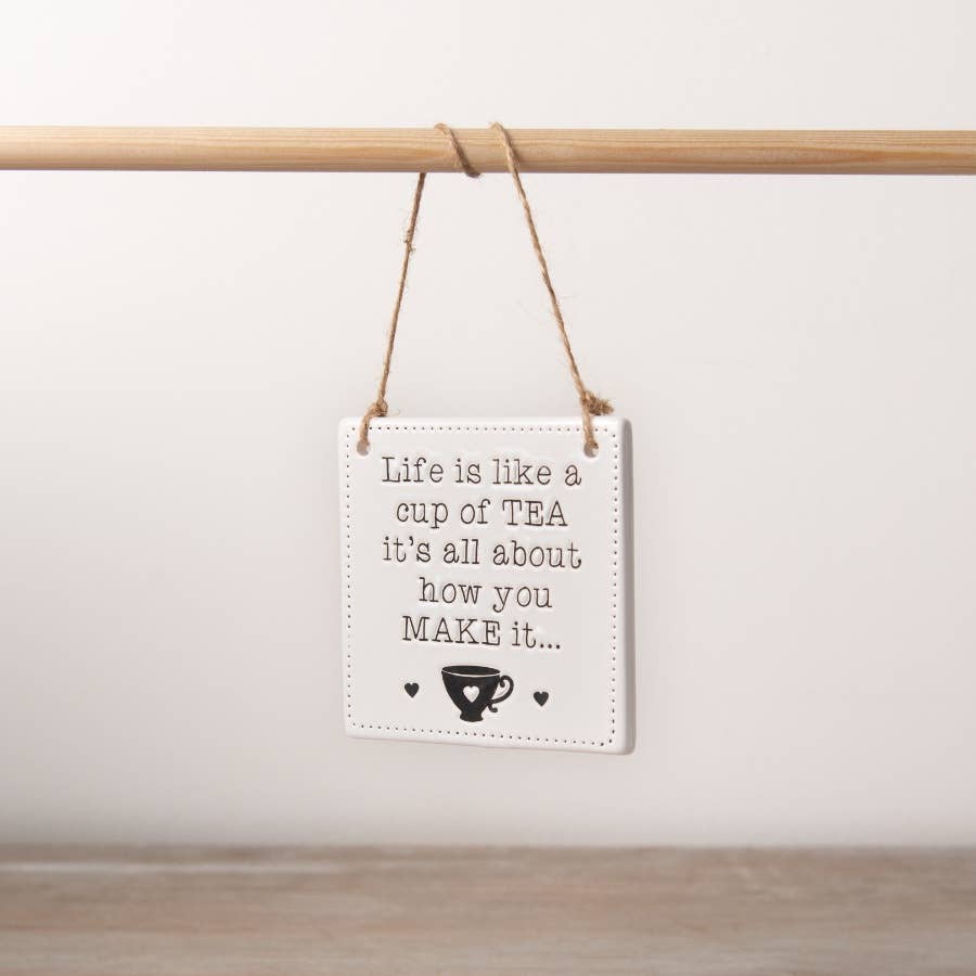 Cup of Tea Ceramic Sign