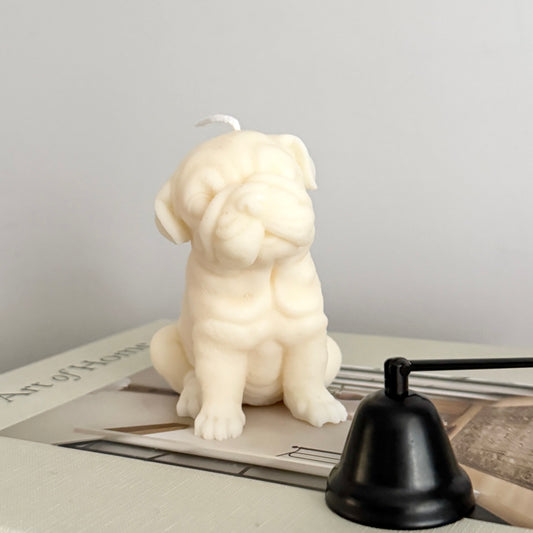 English Bulldog Decorative Candle
