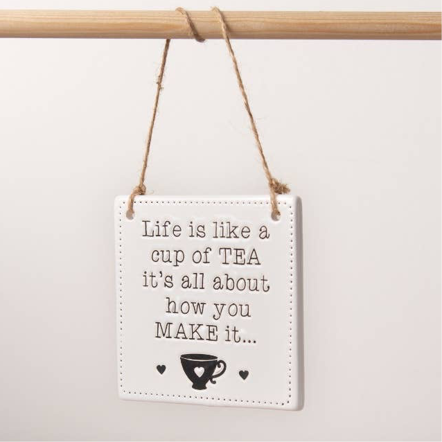 Cup of Tea Ceramic Sign