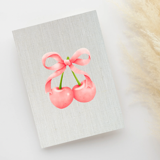 Cherry Bow Card