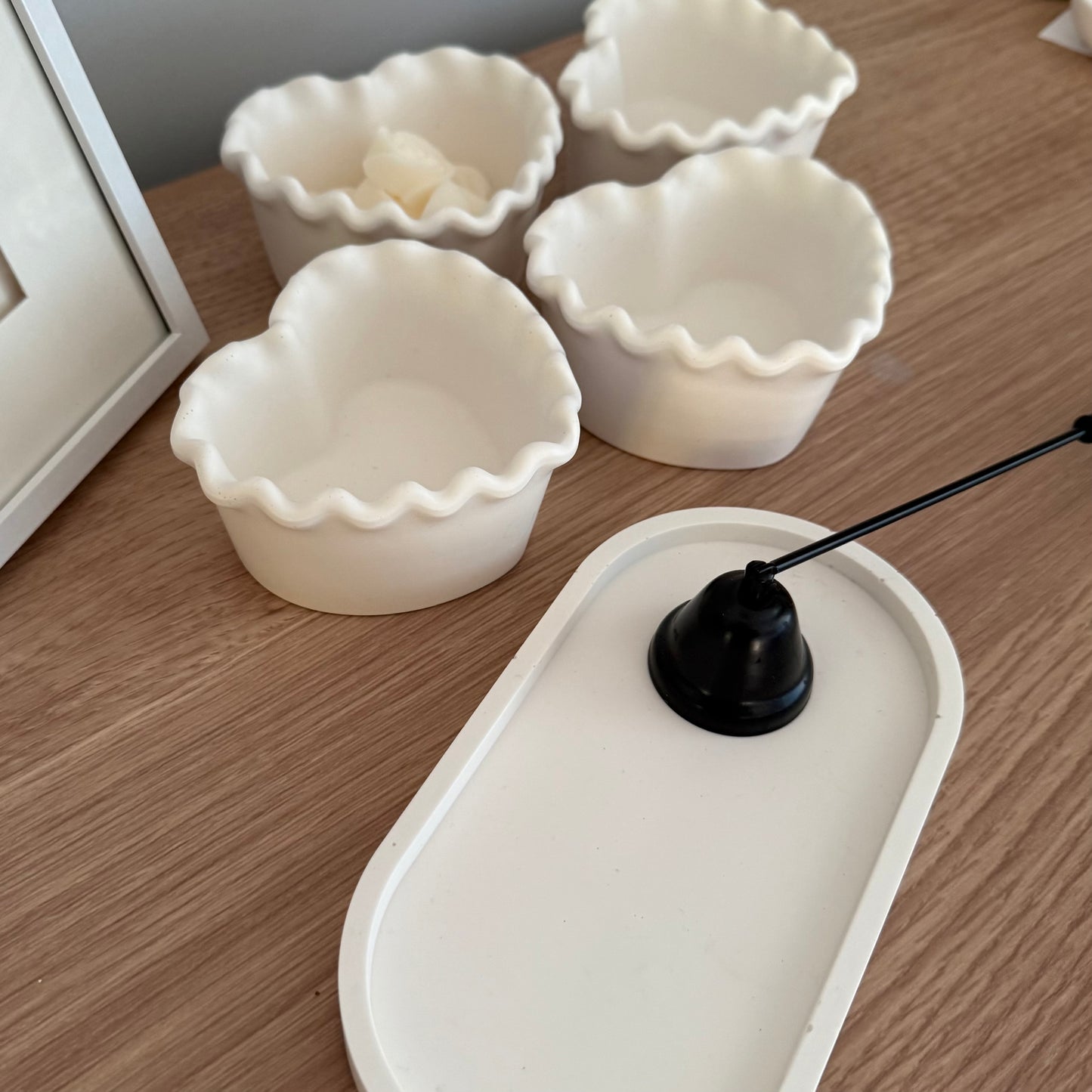 Handmade Ruffle Heart Trinket Bowl