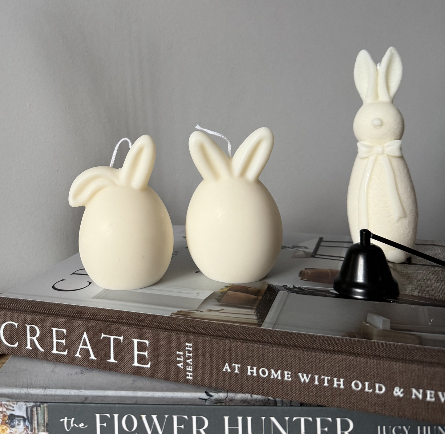 Easter Bunny with Bow Candle