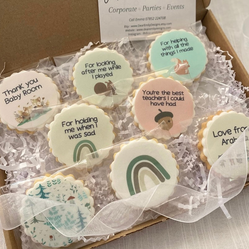 Teacher & Nursery WOODLAND Thank You Biscuit Gift Box