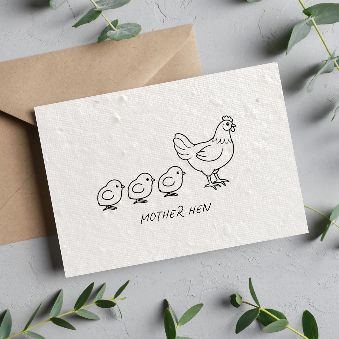 Mother Hen Plantable Seeded Card