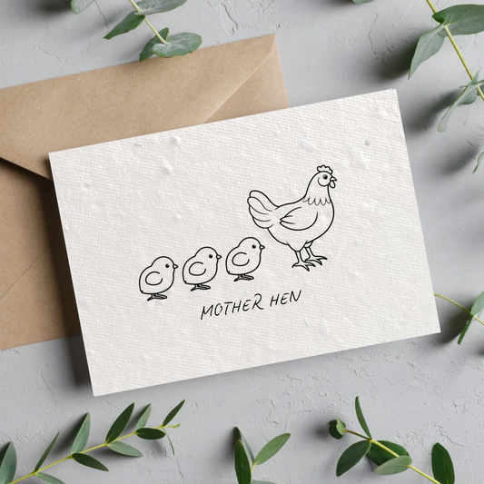 Mother Hen Plantable Seeded Card