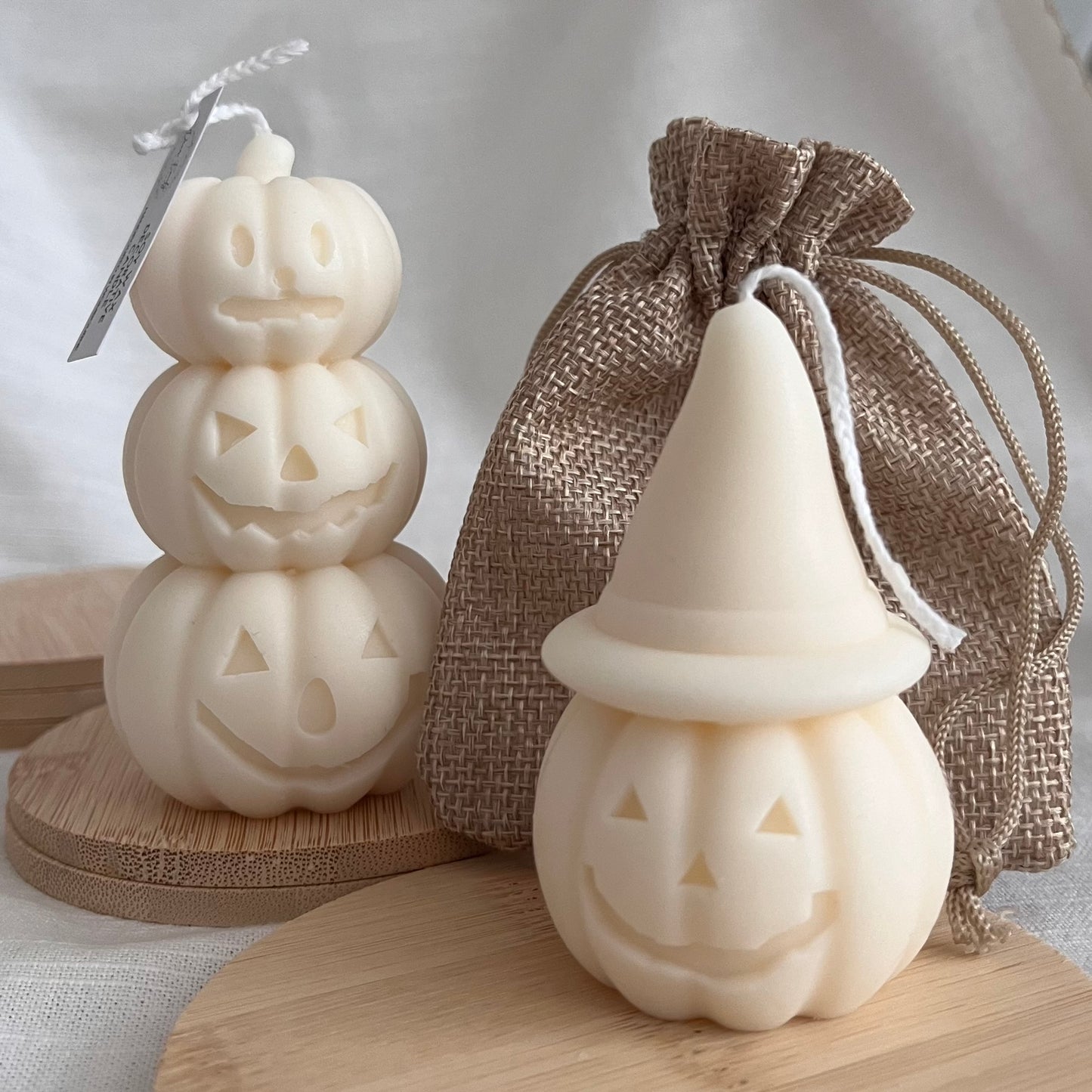 Stacked Pumpkins and Squash Candle Gift Set