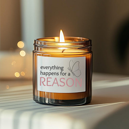 Everything Happens for a Reason Candle Sand Jar