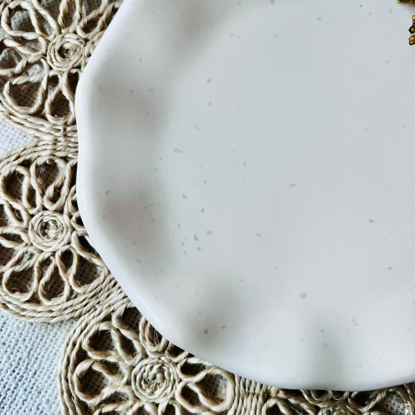Handmade Round Wave Decorative Tray