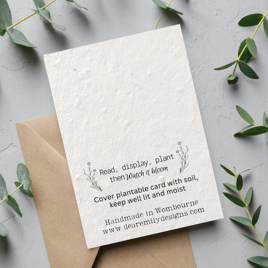 A Little One Baby Shower Seed Card