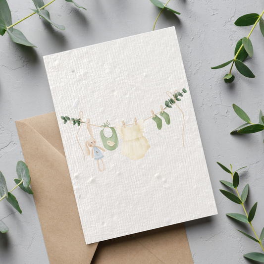 Baby Shower Seed Card