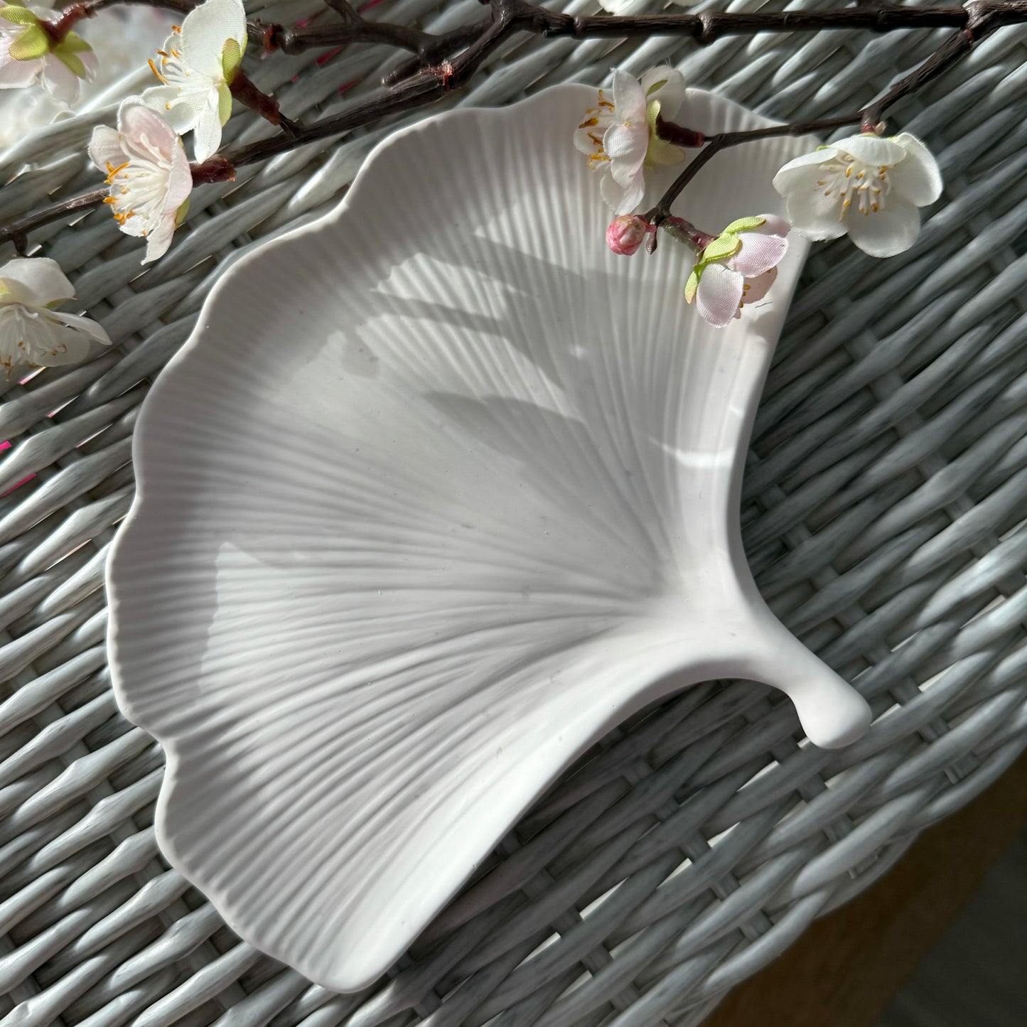 Handmade Fan Leaf Trinket Tray