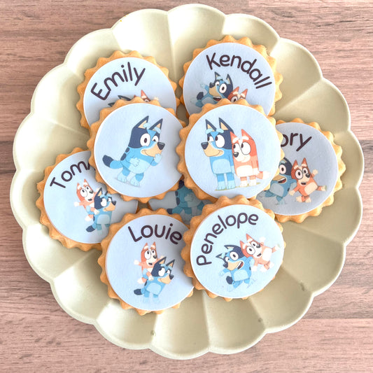Bluey Biscuits and Friends Party Biscuits