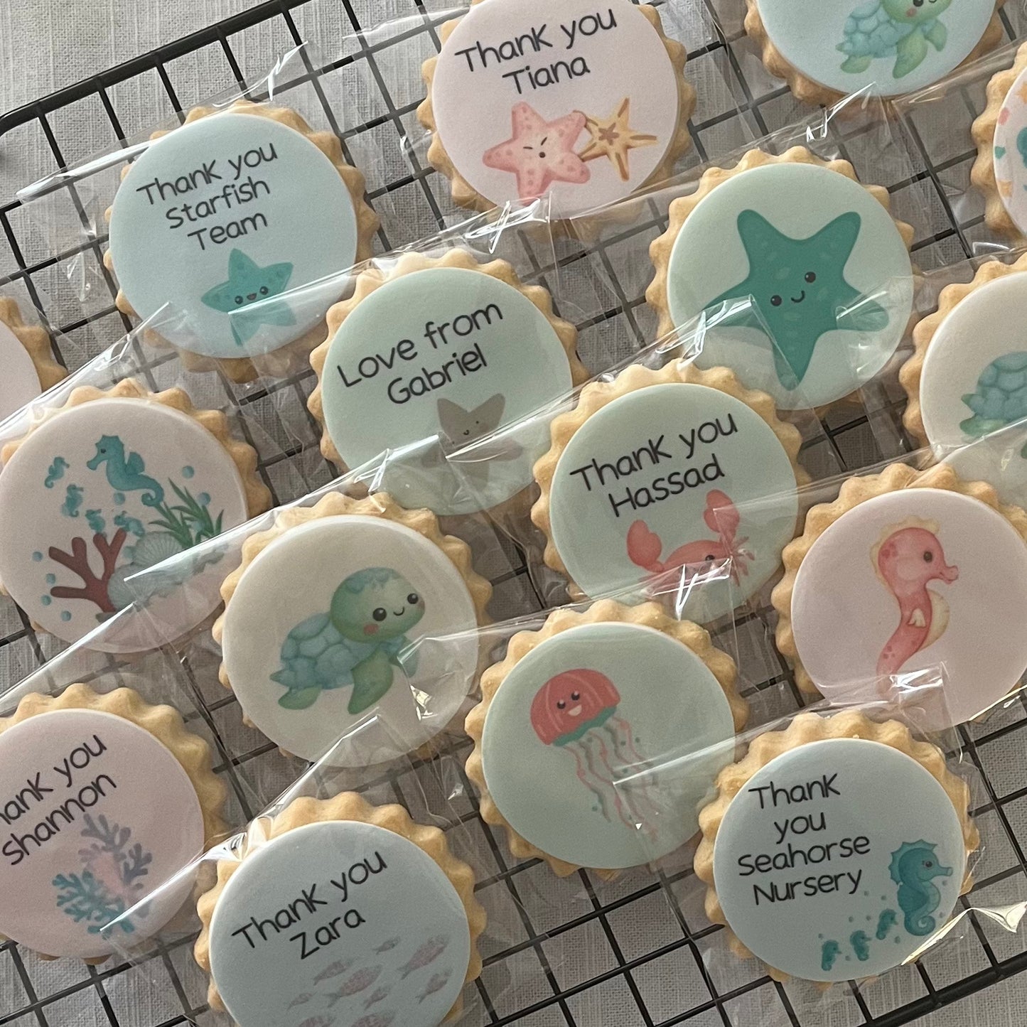 Under the Sea Birthday Party Biscuits