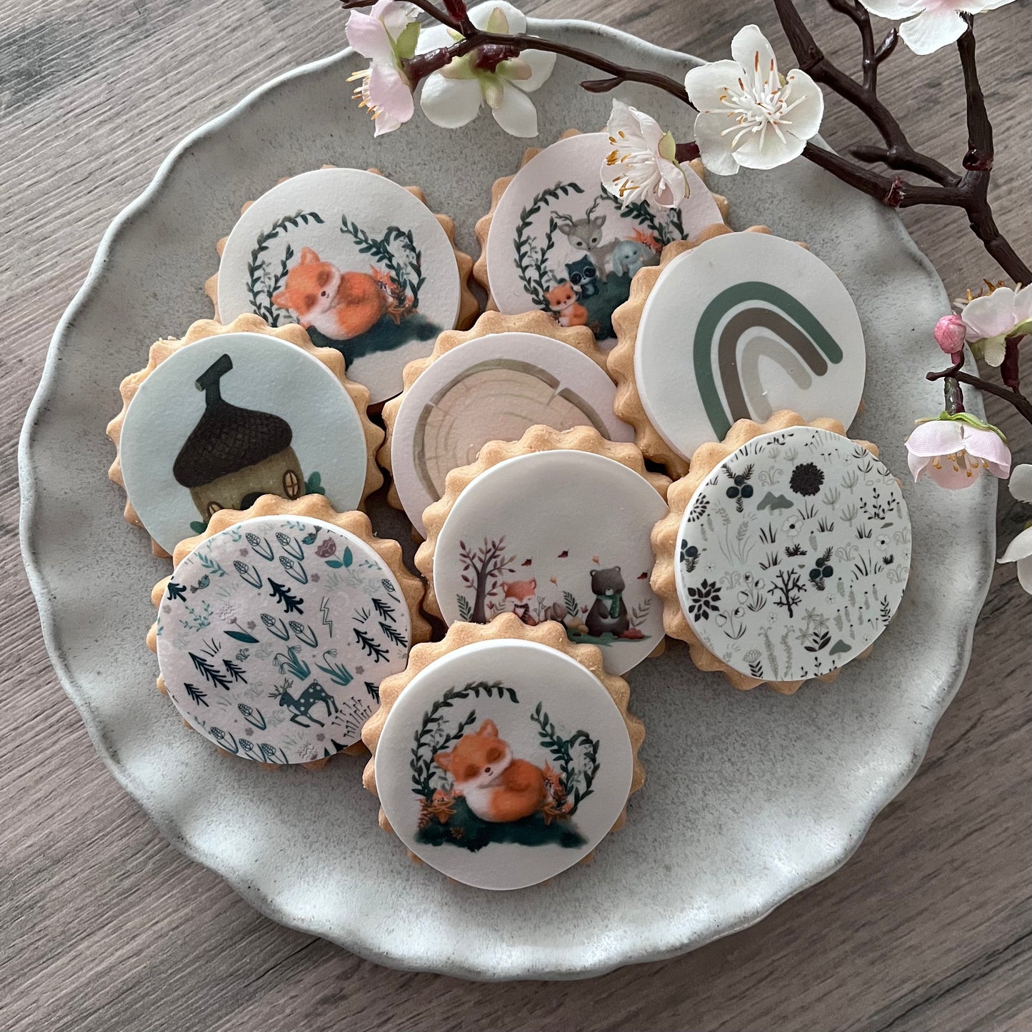 Teacher & Nursery WOODLAND Thank You Biscuit Gift Box