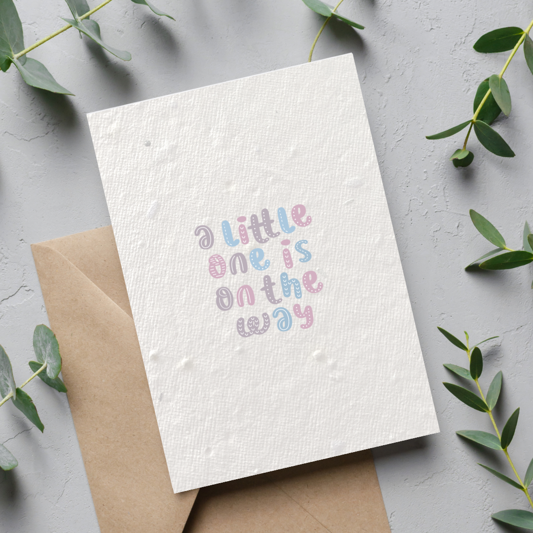 A Little One Baby Shower Seed Card