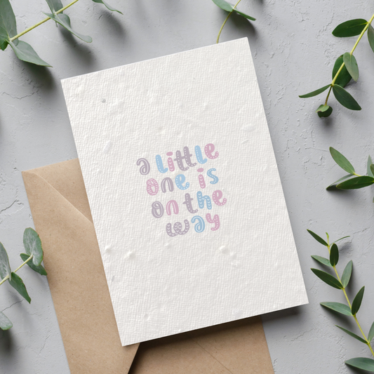 A Little One Baby Shower Seed Card
