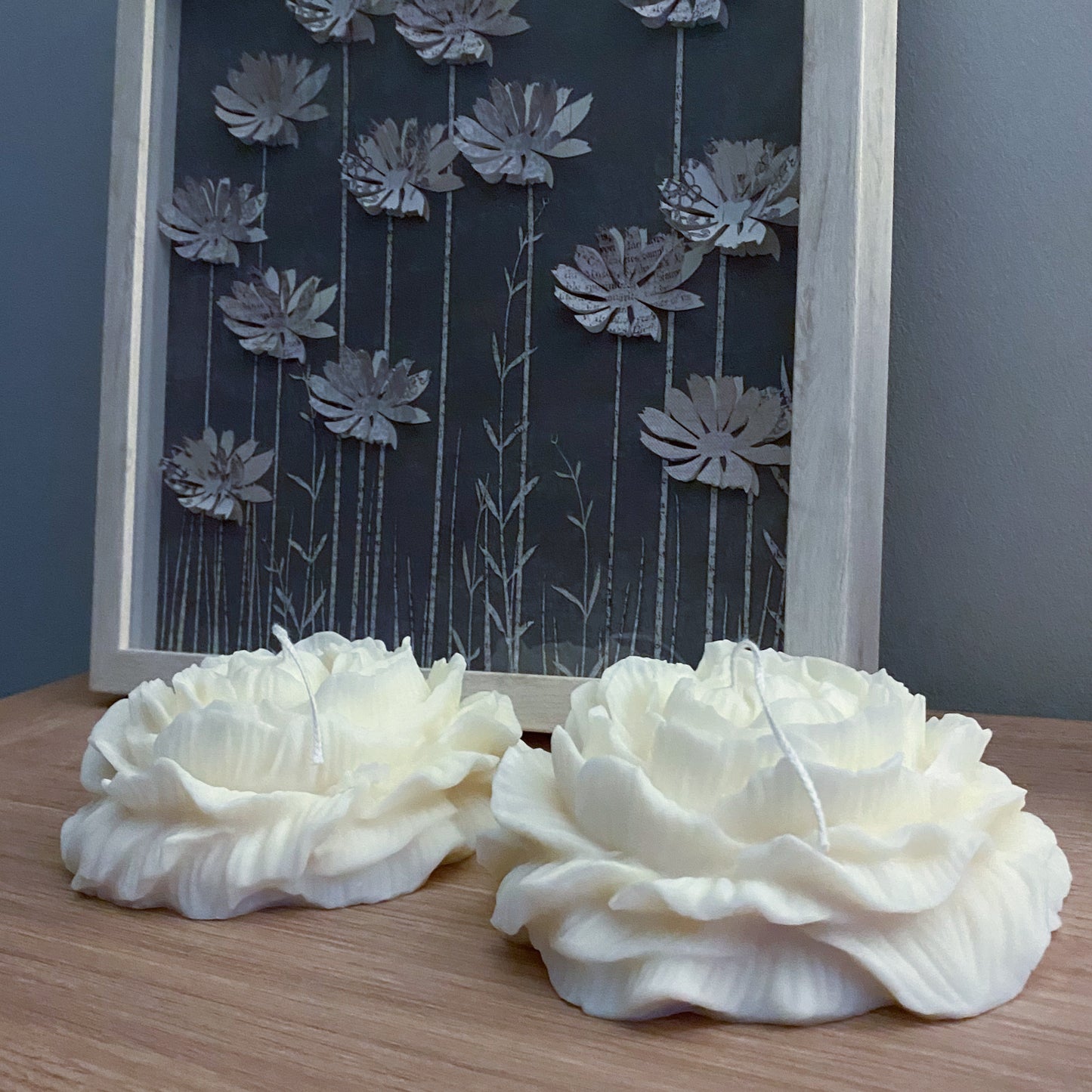 XL Peony Bloom Decorative Candle