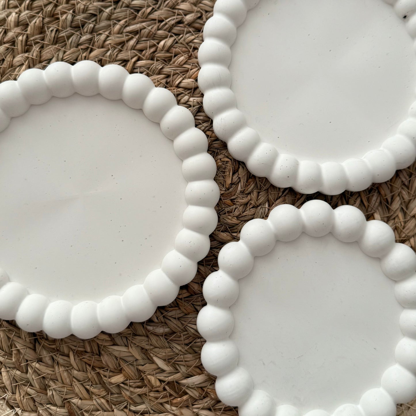 Handmade Bobble Candle Plate | Coaster (2 sizes)
