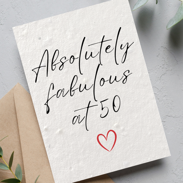 50th Birthday Card for Her | Her Birthday Card | Dear Emily Designs