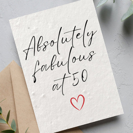 50th Birthday Card for Her | Her Birthday Card | Dear Emily Designs