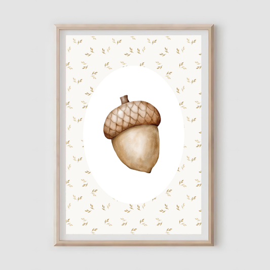 Autumn Acorn Print