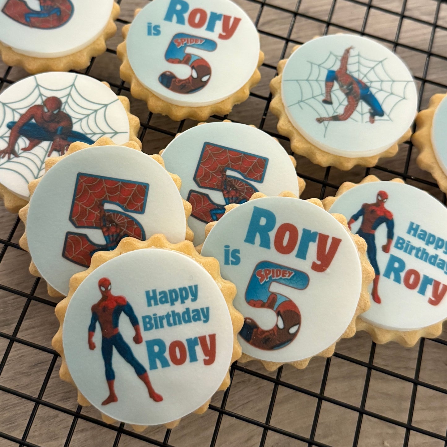 Personalised Spider-Man Biscuits