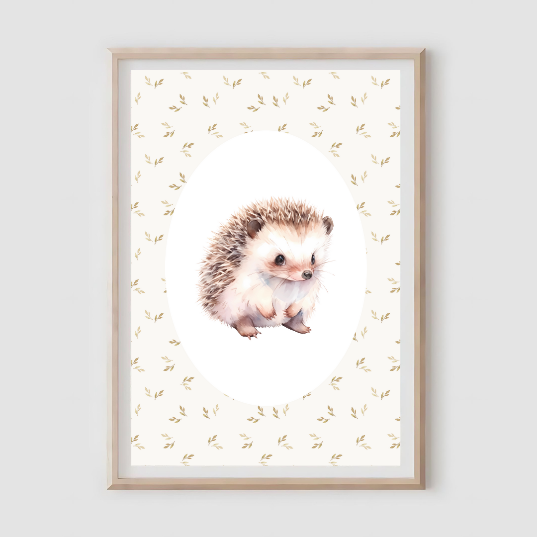 Autumn Hedgehog Print