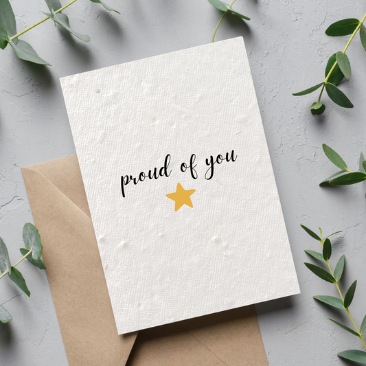 Proud of You Plantable Seeded Card