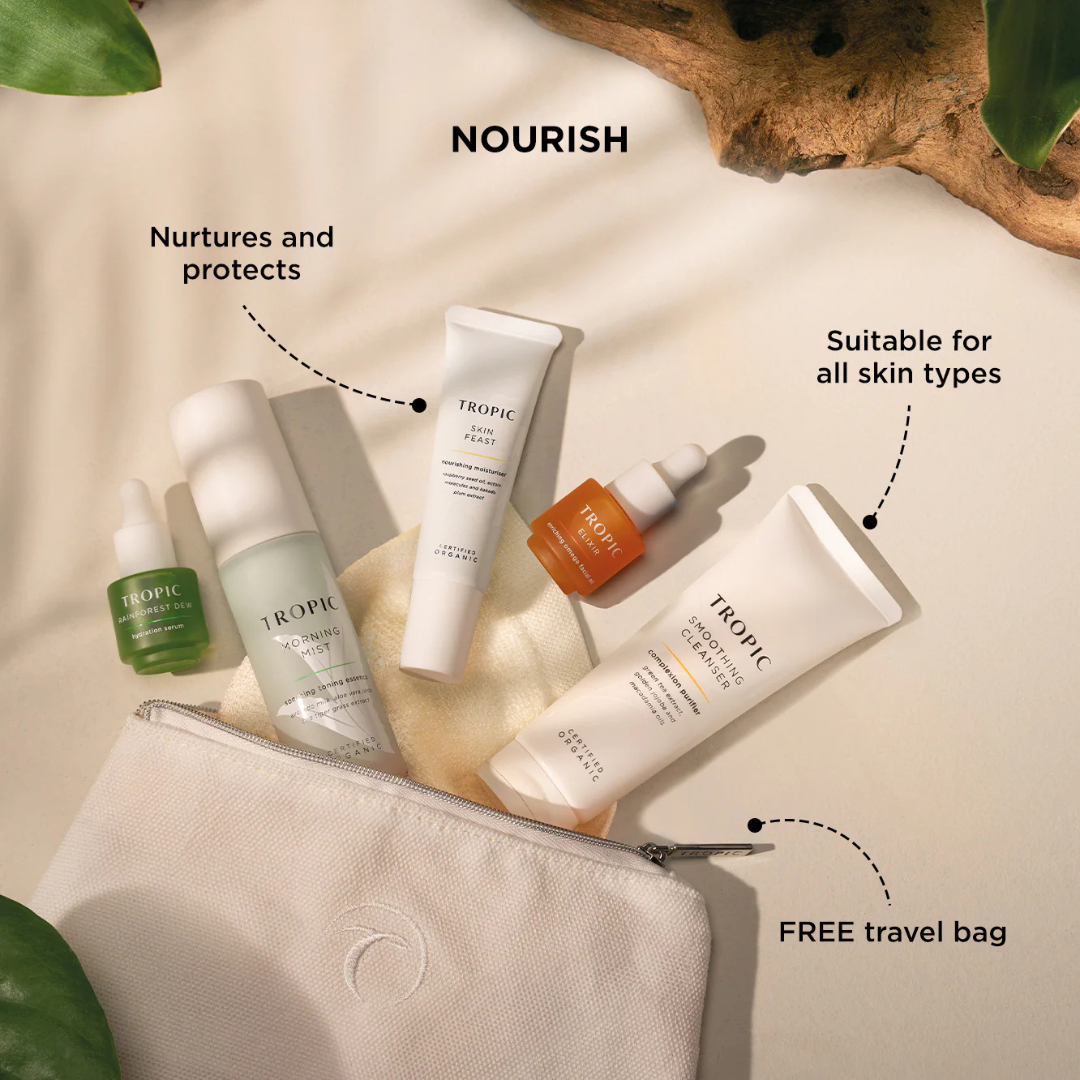 Tropic Exclusive Cosmetic Bag & Skincare Discovery Kit - FREE SHIPPING