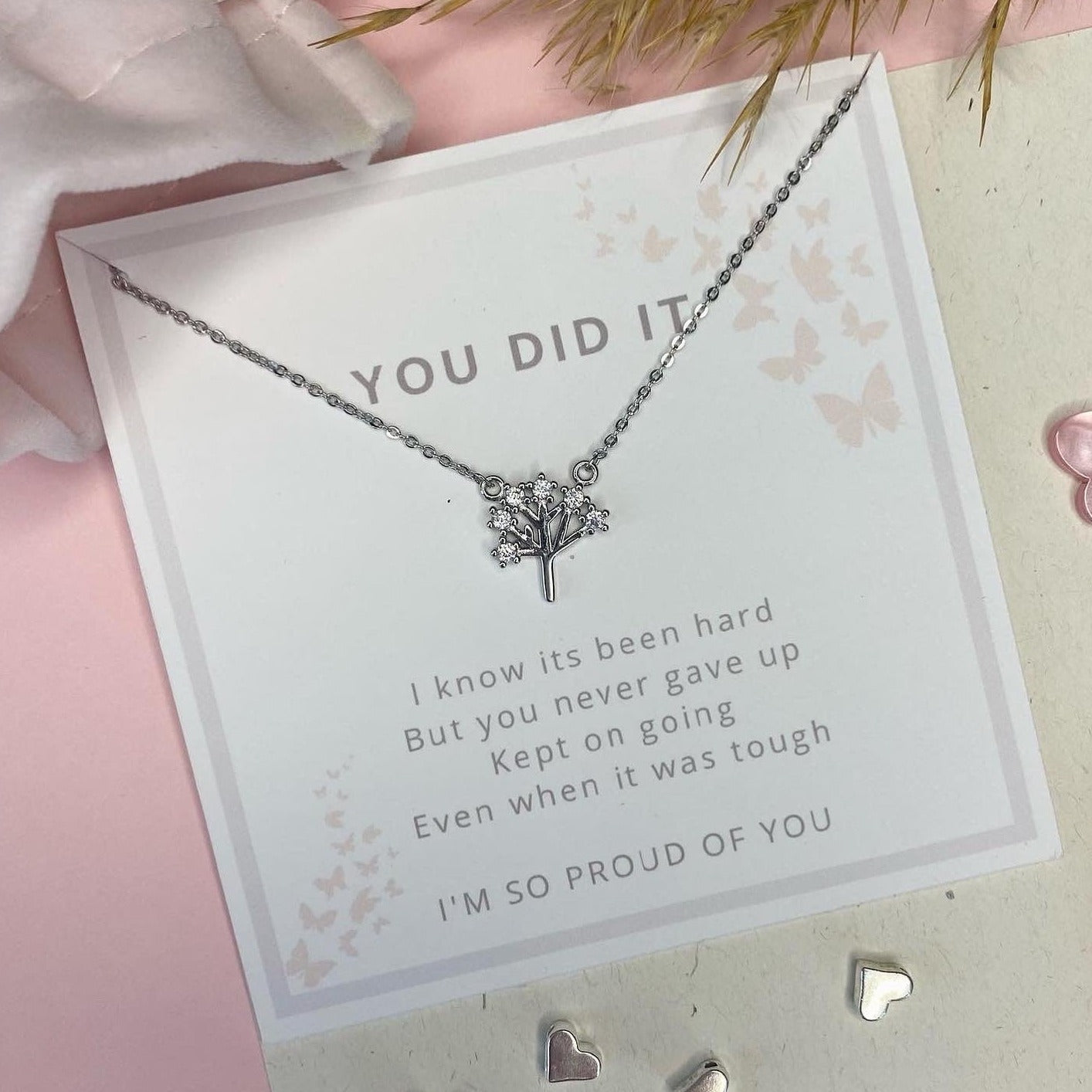 “You Did It” Wishing Tree Necklace