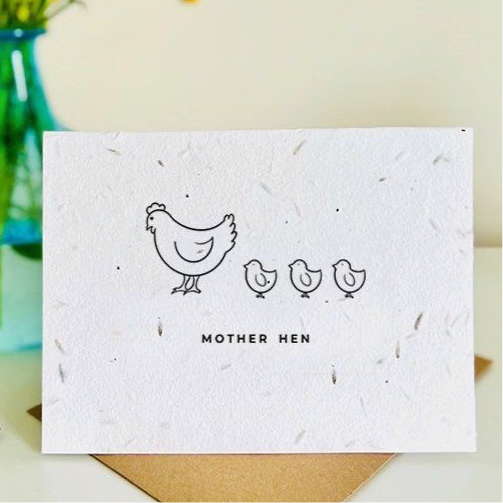 Mother Hen Plantable Seeded Card