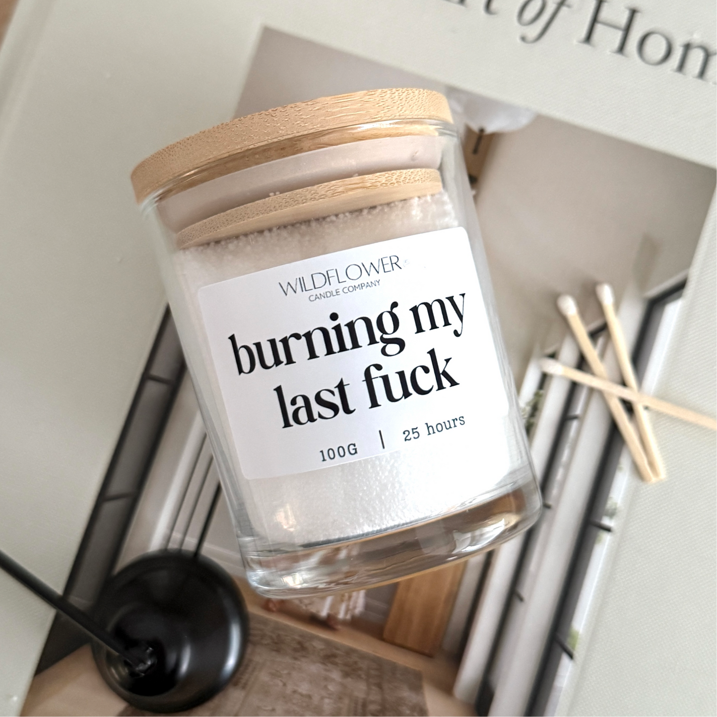 Burning My Last Fuck Candle Sand Jar