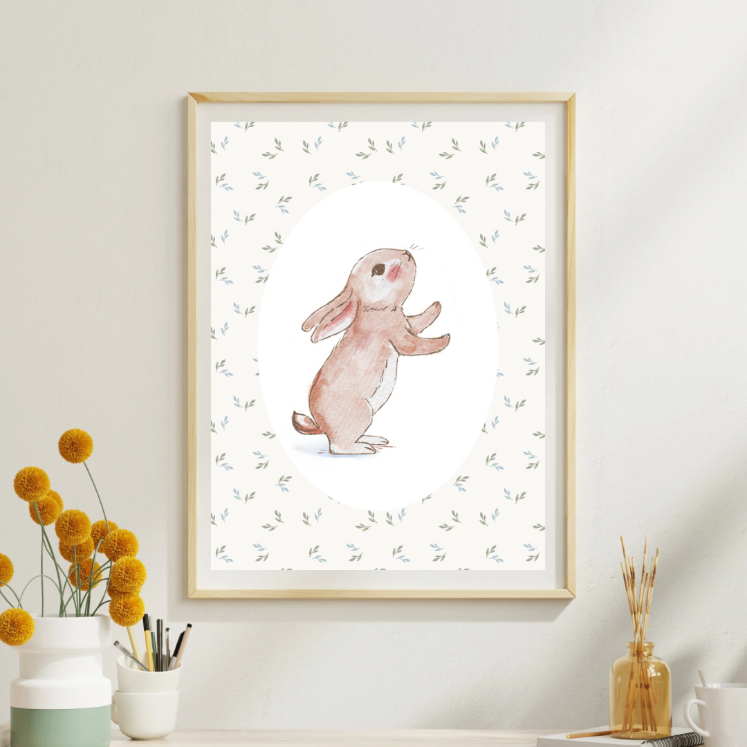 Woodland Baby Bunny Print