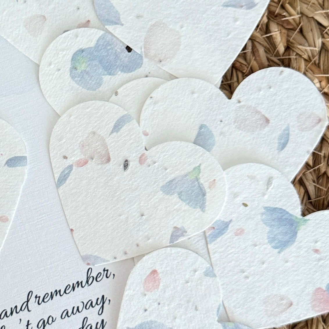 Memorial Plantable Seed Heart Card