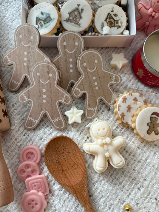 Christmas Gingerbread Man Coaster Set