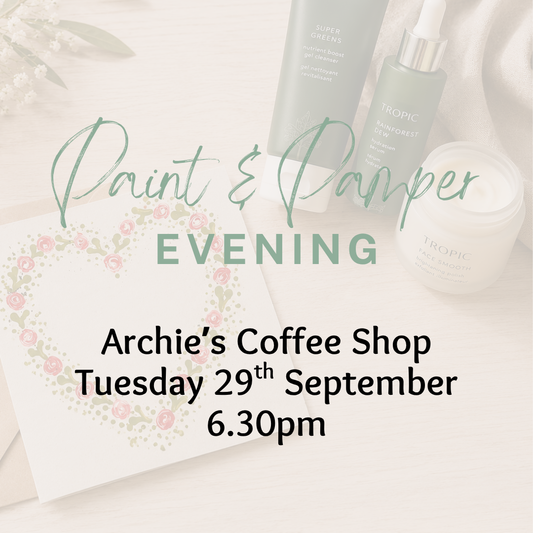 Paint & Pamper Evening - Archie's Enville - 29th September