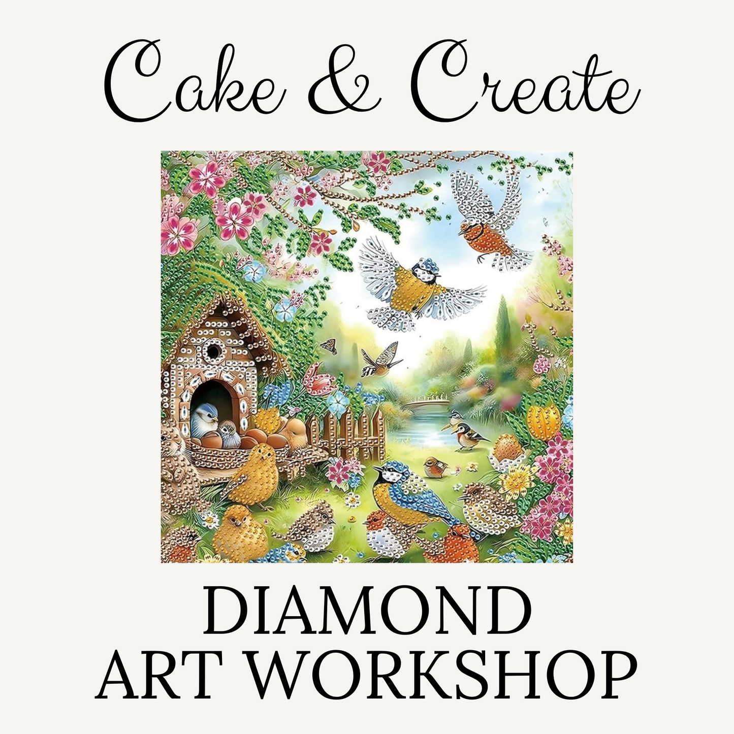 Cake & Create: Diamond Art Workshop - 2nd June at 10am