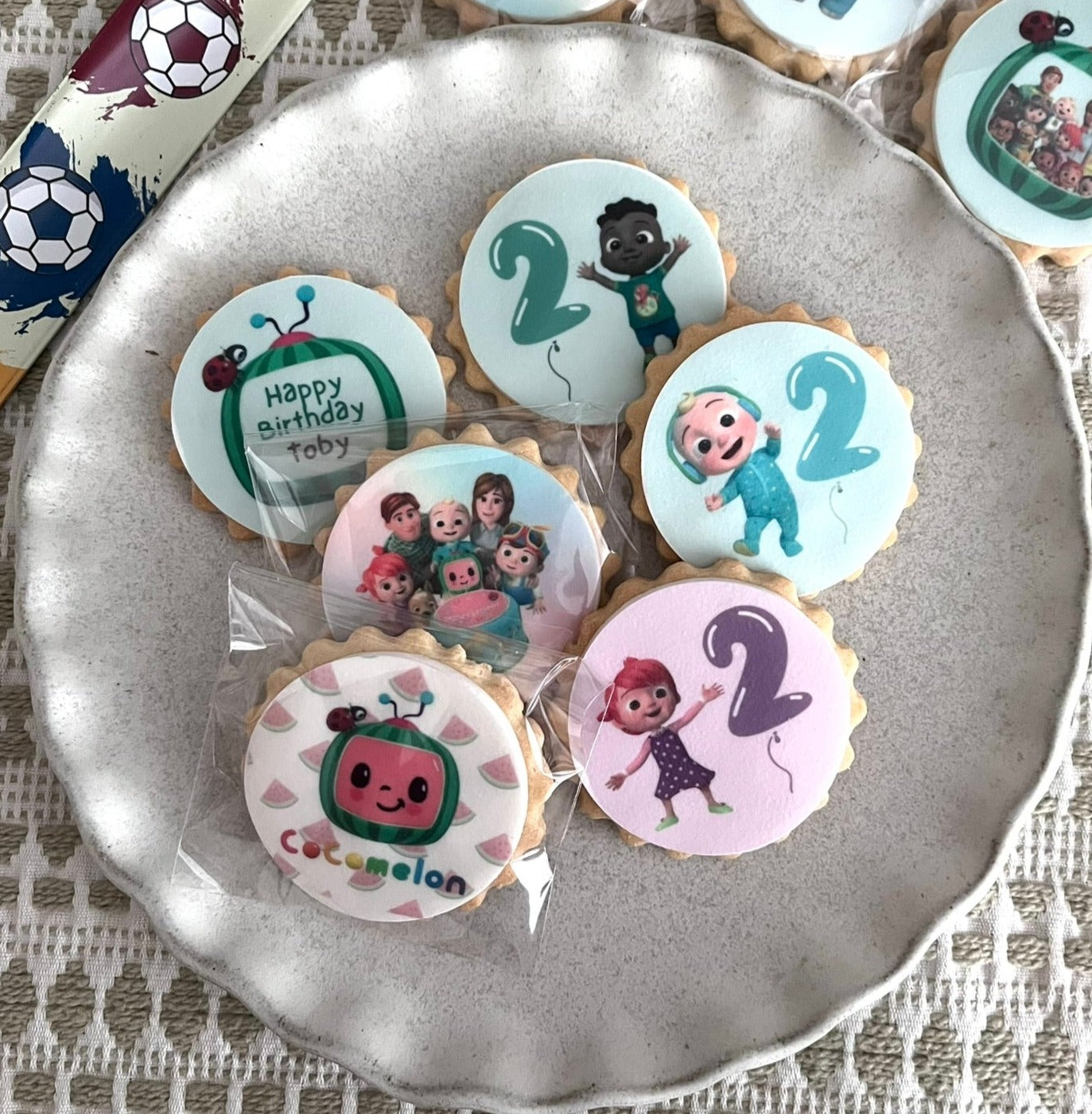 s Cocomelon custom biscuits Cocomelon birthday party favors Cocomelon party supplies Cocomelon birthday cookie