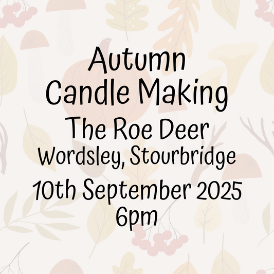 Candle Making Workshop - 10th September 6.00pm