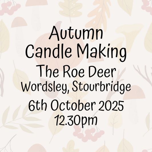 Candle Making Workshop - 6th October 12.30pm