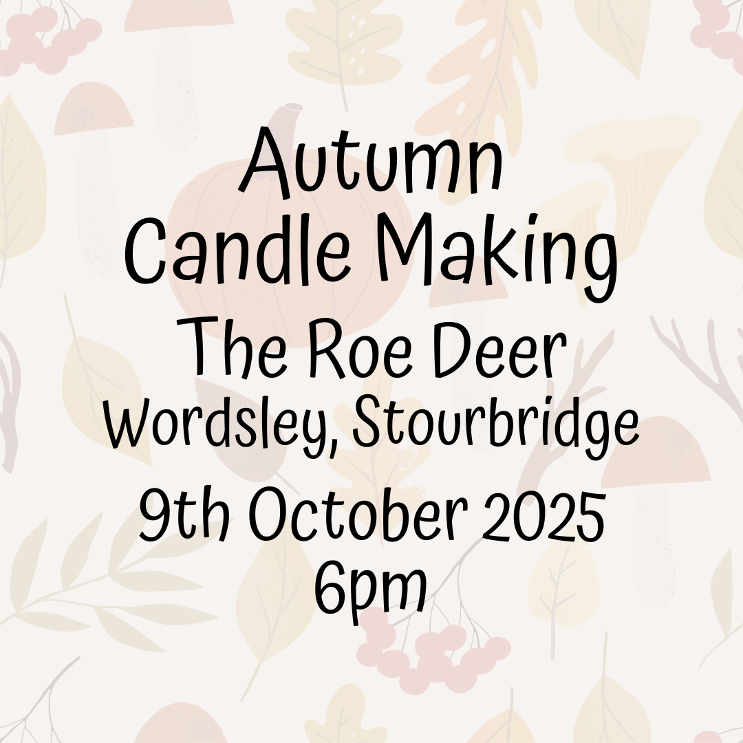 Autumn Candle Making at The Roe Deer - 9th October 6.00pm