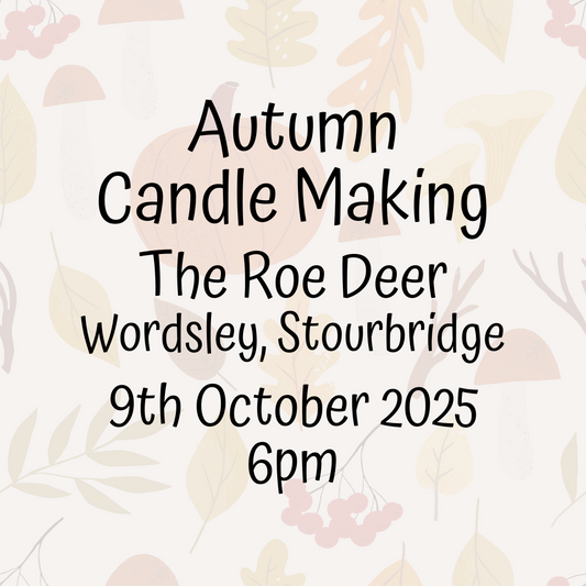 Candle Making Workshop - 9th October 6.00pm