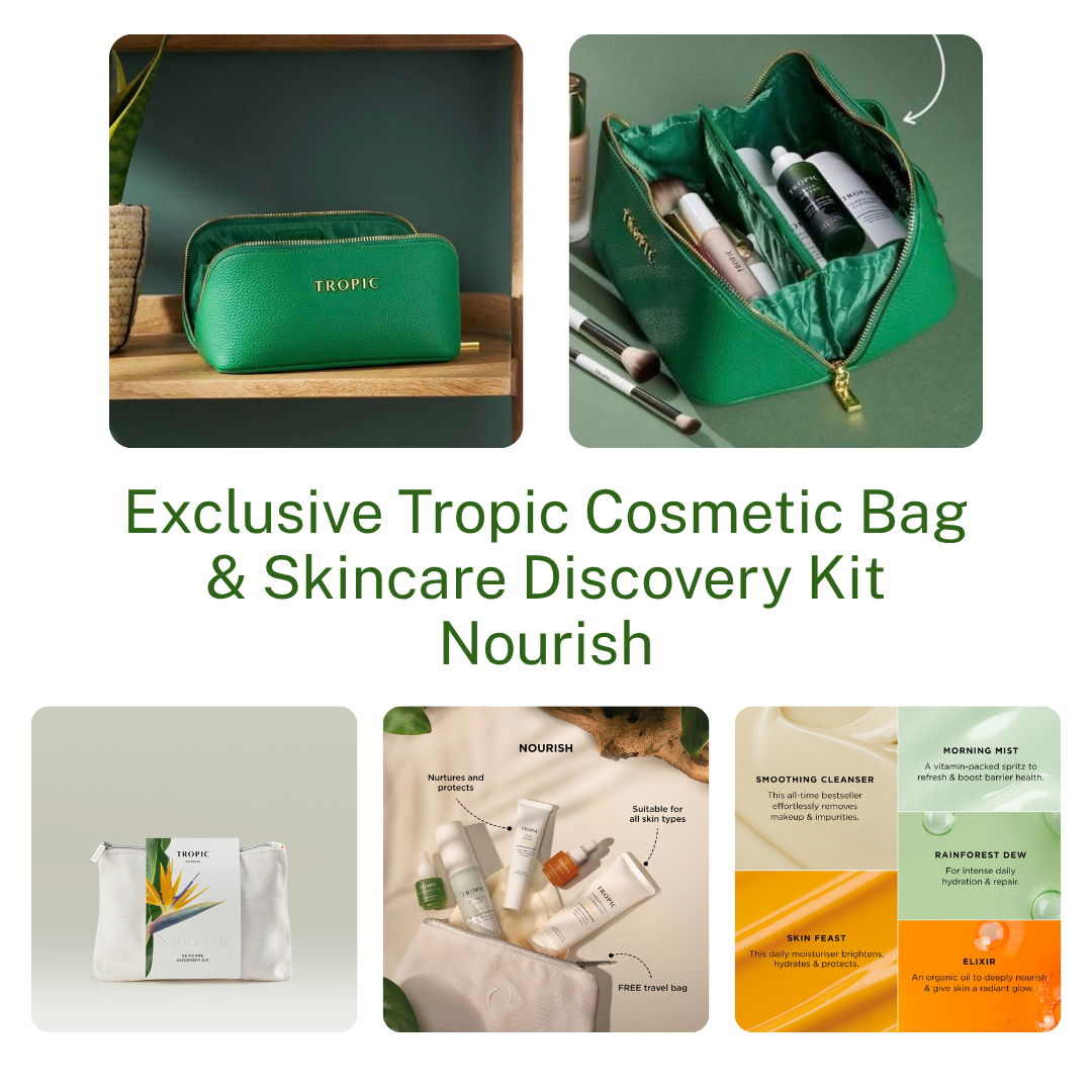 Tropic Exclusive Cosmetic Bag & Skincare Discovery Kit - FREE SHIPPING