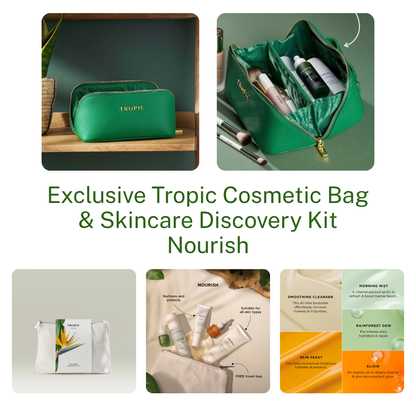 Tropic Exclusive Cosmetic Bag & Skincare Discovery Kit - FREE SHIPPING
