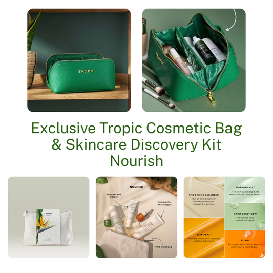 Tropic Exclusive Cosmetic Bag & Skincare Discovery Kit - FREE SHIPPING